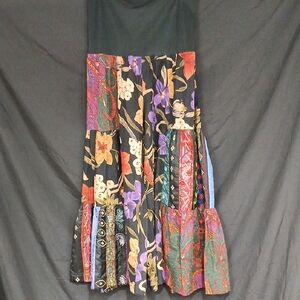 Bohemian Patchwork Bell Bottom Pants Size Med By Anu By Natural